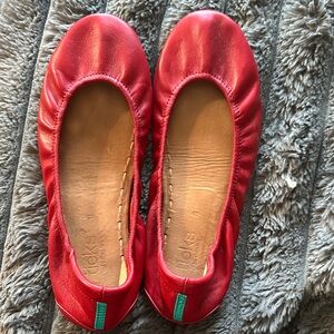 Tieks Vibrant Red Ballet Flats